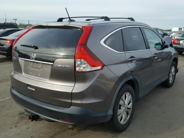 5J6RM4H78CL003939 - 2012 HONDA CR-V EXL 棕色 照片 4
