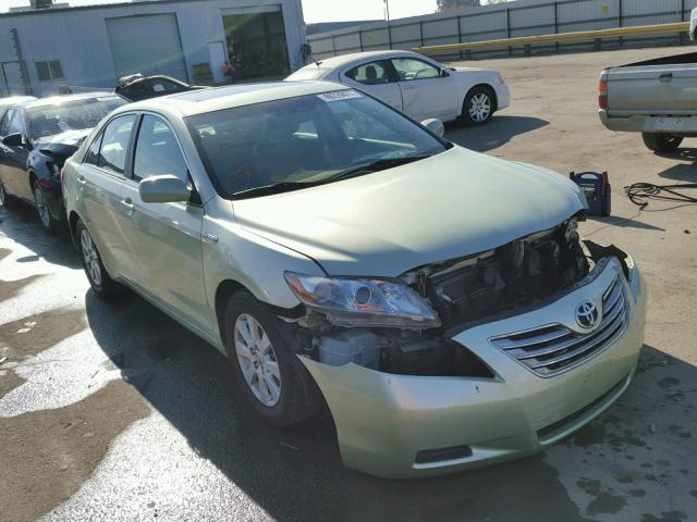 4T1BB46K19U072426 - 2009 TOYOTA CAMRY HYBR GREEN photo 1