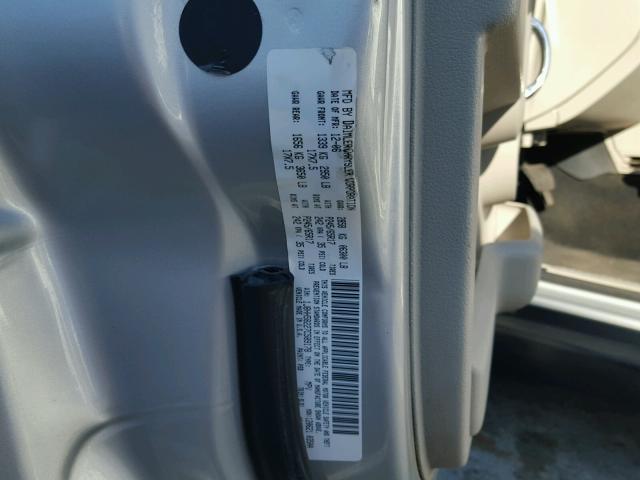 1J8HH58227C589178 - 2007 JEEP COMMANDER 银色 照片 10