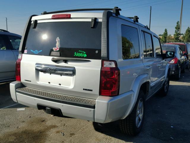 1J8HH58227C589178 - 2007 JEEP COMMANDER SILVER photo 4