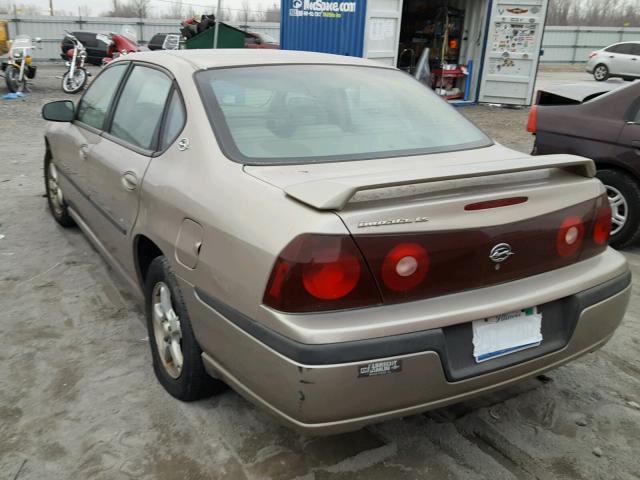 2G1WH52K639425515 - 2003 CHEVROLET IMPALA LS BROWN photo 3