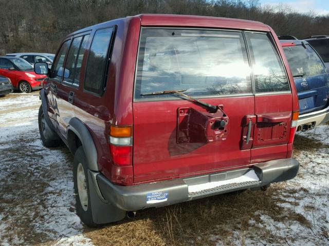 JACDJ58V4S7914692 - 1995 ISUZU TROOPER S RED photo 3