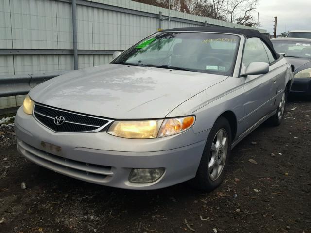 2T1FF28P41C497583 - 2001 TOYOTA CAMRY SOLA SILVER photo 2