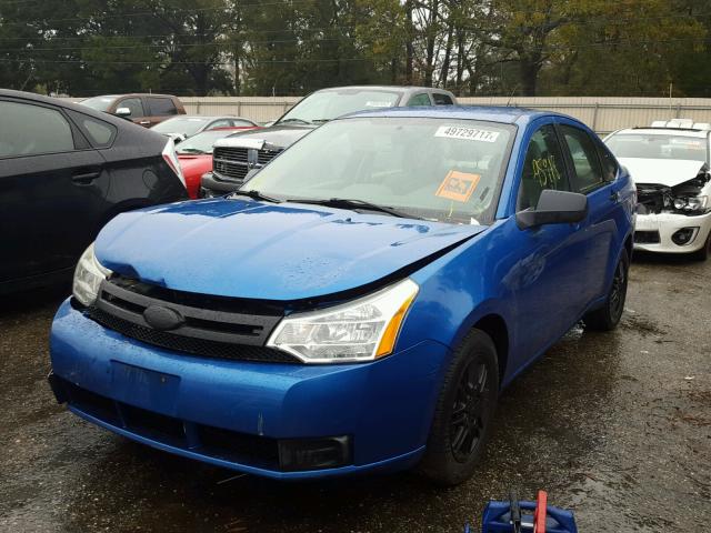 1FAHP3FN0AW299464 - 2010 FORD FOCUS SE BLUE photo 2