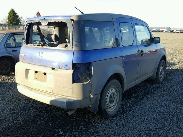 5J6YH18364L003046 - 2004 HONDA ELEMENT LX BLUE photo 4