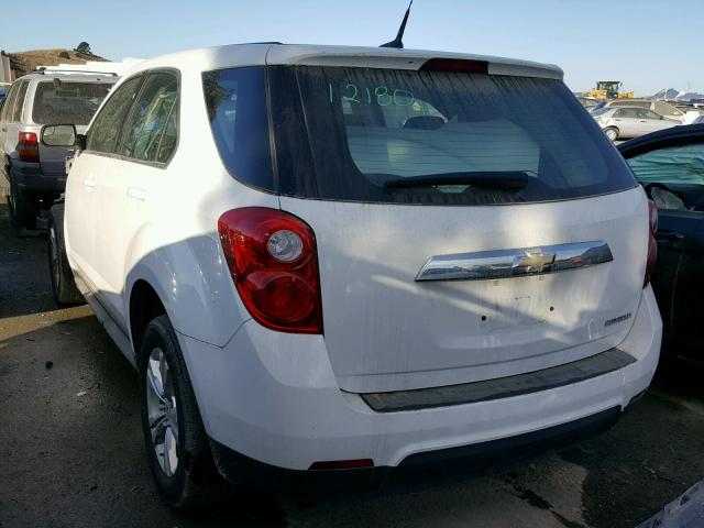 1GNALBEK3DZ103746 - 2013 CHEVROLET EQUINOX LS WHITE photo 3