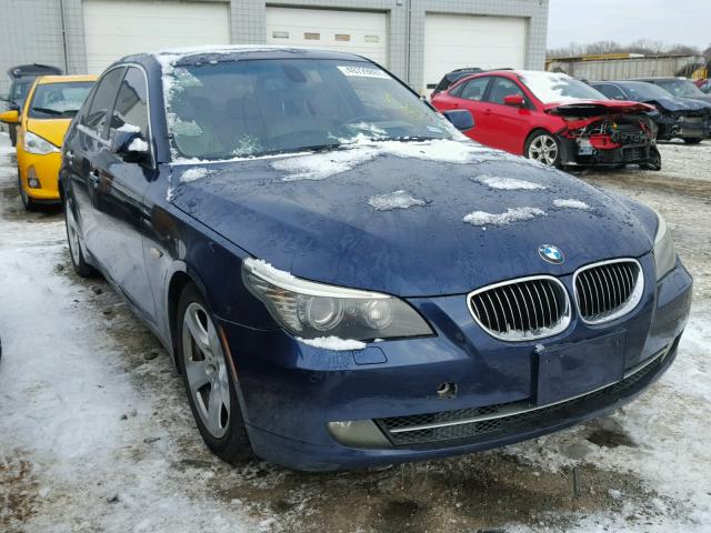 WBANW13598CN55215 - 2008 BMW 535 I BLUE photo 1