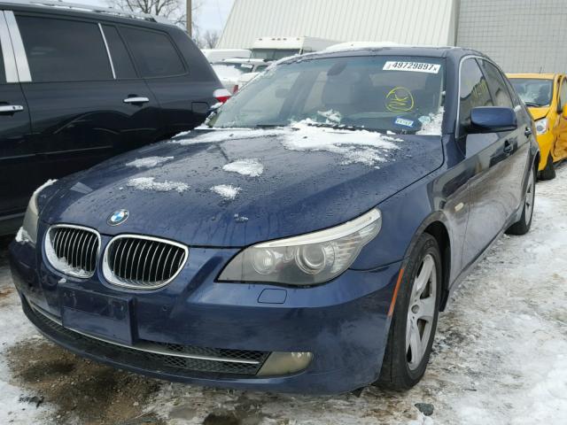 WBANW13598CN55215 - 2008 BMW 535 I BLUE photo 2