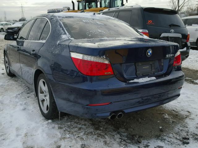 WBANW13598CN55215 - 2008 BMW 535 I BLUE photo 3