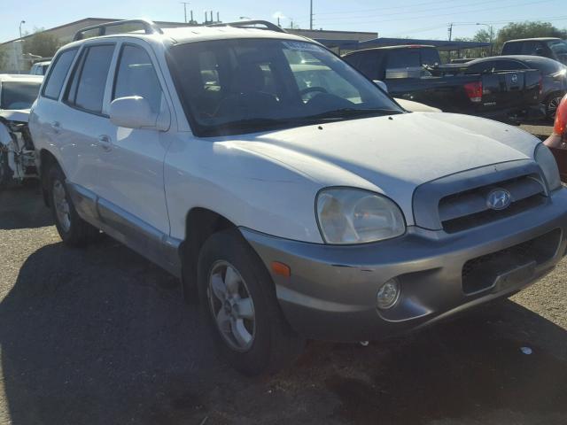 KM8SC13D55U994435 - 2005 HYUNDAI SANTA FE G WHITE photo 1