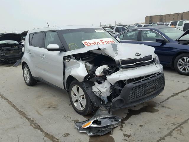 KNDJN2A26E7703652 - 2014 KIA SOUL SILVER photo 1