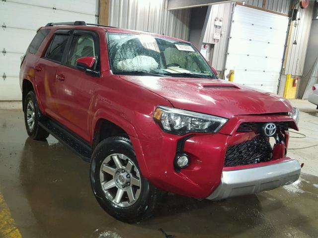 JTEBU5JR2G5373573 - 2016 TOYOTA 4RUNNER SR RED photo 1