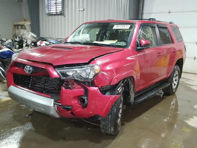 JTEBU5JR2G5373573 - 2016 TOYOTA 4RUNNER SR RED photo 2