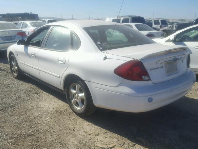 1FAFP55S72G112954 - 2002 FORD TAURUS SES WHITE photo 3