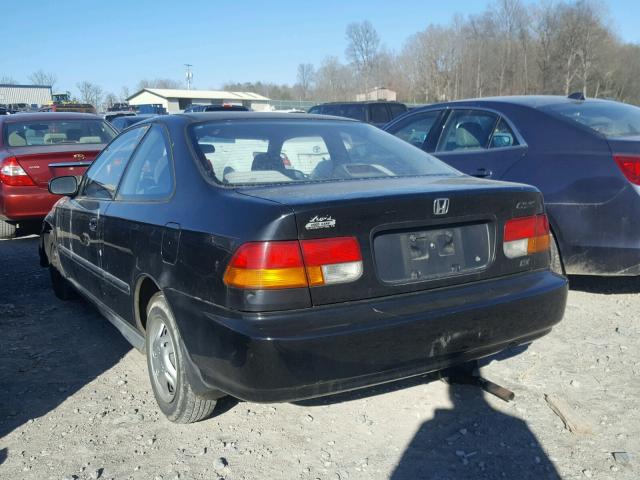 1HGEJ6220TL039566 - 1996 HONDA CIVIC DX BLACK photo 3