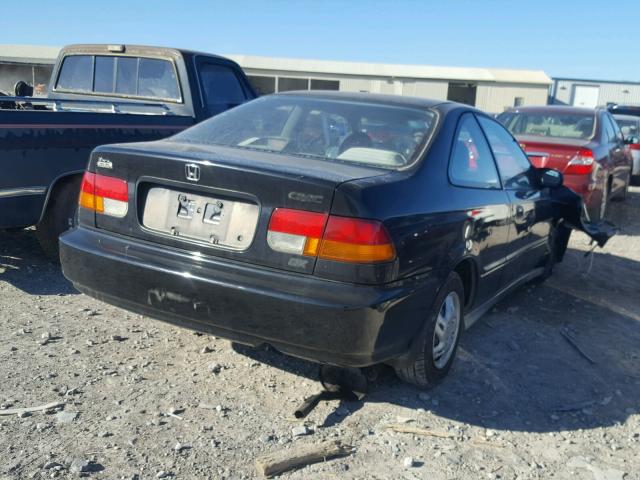 1HGEJ6220TL039566 - 1996 HONDA CIVIC DX BLACK photo 4