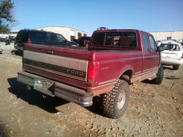 1FTEX14N2SKB17115 - 1995 FORD F150 RED photo 4