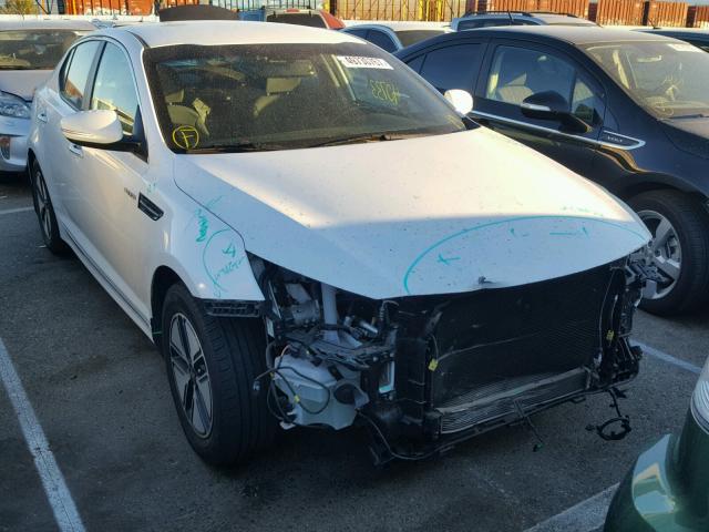 KNAGM4AD7D5039671 - 2013 KIA OPTIMA HYB WHITE photo 1