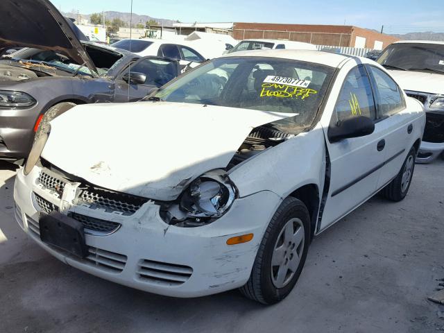 1B3ES26C03D190930 - 2003 DODGE NEON SE WHITE photo 2