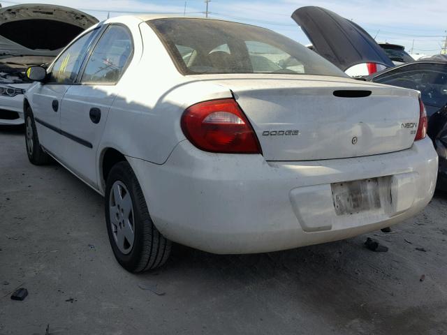 1B3ES26C03D190930 - 2003 DODGE NEON SE WHITE photo 3