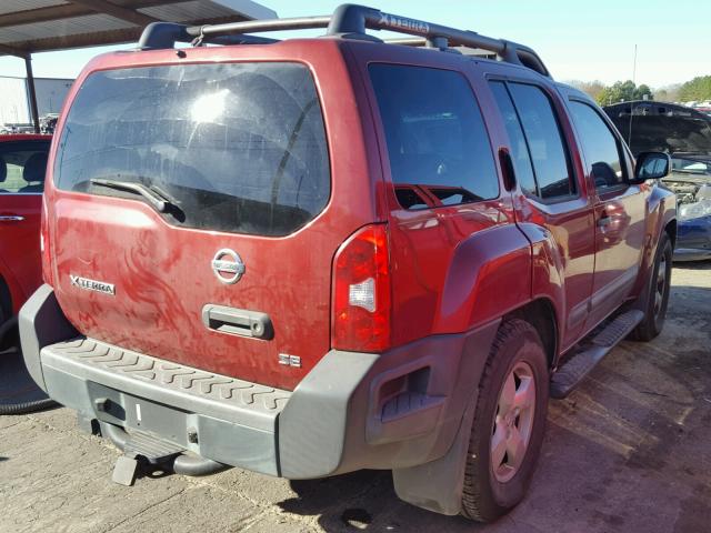 5N1AN08U08C530360 - 2008 NISSAN XTERRA OFF MAROON photo 4