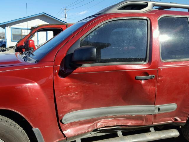 5N1AN08U08C530360 - 2008 NISSAN XTERRA OFF MAROON photo 9