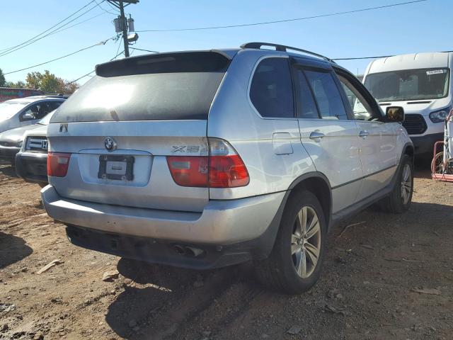 5UXFB53544LV07253 - 2004 BMW X5 4.4I SILVER photo 4