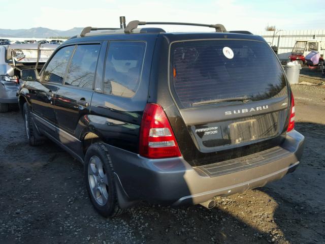 JF1SG65654H701778 - 2004 SUBARU FORESTER 2 BLACK photo 3