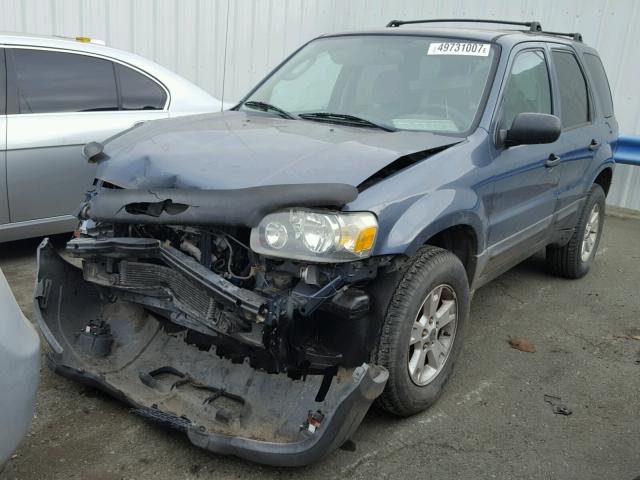 1FMYU03165KA12480 - 2005 FORD ESCAPE XLT BLUE photo 2