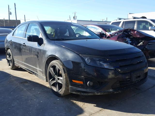 3FAHP0KC4CR448581 - 2012 FORD FUSION SPO BLACK photo 1