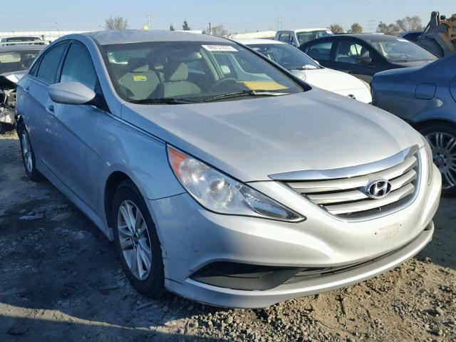 5NPEB4AC9EH935477 - 2014 HYUNDAI SONATA GLS SILVER photo 1