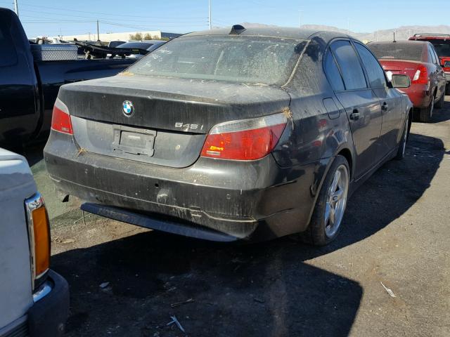 WBANB33504B107453 - 2004 BMW 545 I BLACK photo 4