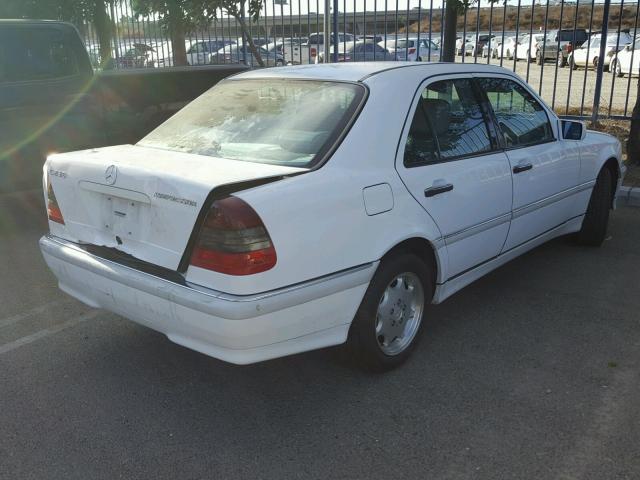 WDBHA24GXXA790574 - 1999 MERCEDES-BENZ C 230 WHITE photo 4