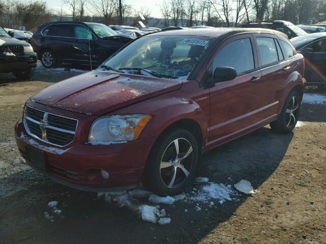 1B3CB3HA9AD638832 - 2010 DODGE CALIBER MA RED photo 2