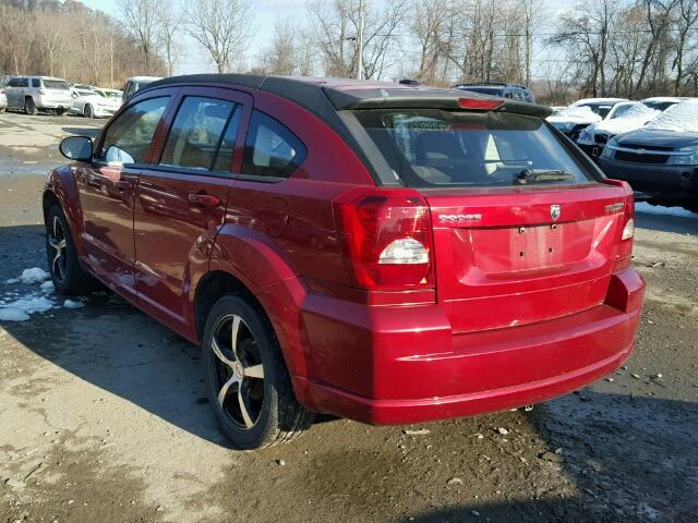 1B3CB3HA9AD638832 - 2010 DODGE CALIBER MA RED photo 3