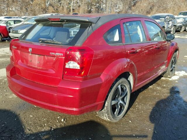 1B3CB3HA9AD638832 - 2010 DODGE CALIBER MA RED photo 4