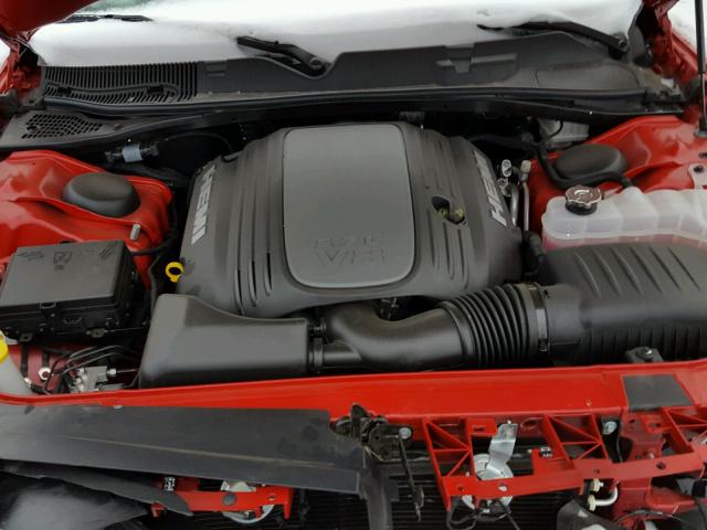 2C3CDZBT0HH633381 - 2017 DODGE CHALLENGER RED photo 7