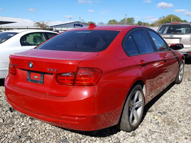 WBA3C3C53FK201432 - 2015 BMW 320 I RED photo 4