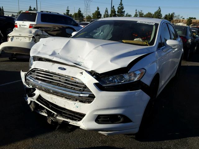 3FA6P0HD3ER164160 - 2014 FORD FUSION SE WHITE photo 2