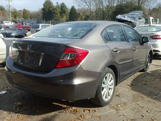 19XFB2F83CE303699 - 2012 HONDA CIVIC EX GRAY photo 4