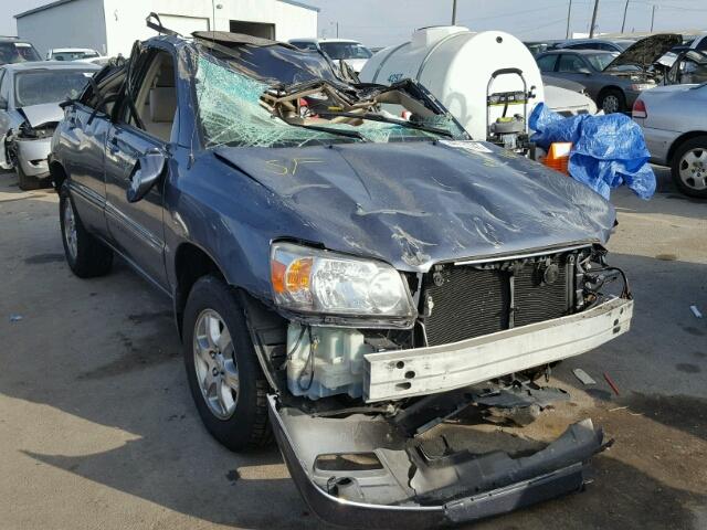 JTEEP21A740001149 - 2004 TOYOTA HIGHLANDER BLUE photo 1