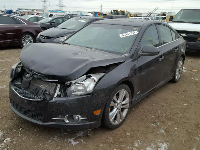 1G1PH5SC5C7192063 - 2012 CHEVROLET CRUZE LTZ BLACK photo 2