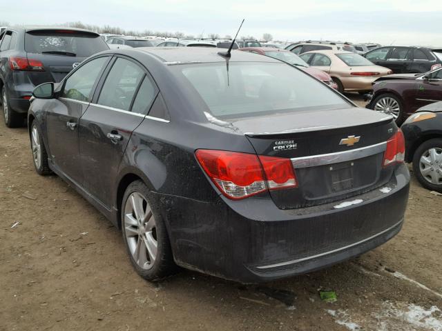 1G1PH5SC5C7192063 - 2012 CHEVROLET CRUZE LTZ BLACK photo 3