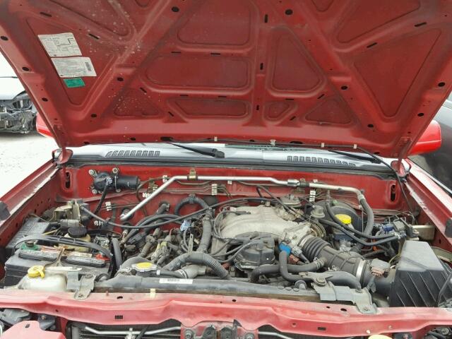 1N6ED27T63C408914 - 2003 NISSAN FRONTIER C RED photo 7