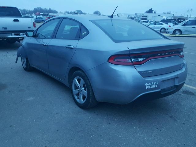 1C3CDFBH7FD199514 - 2015 DODGE DART SXT GRAY photo 3