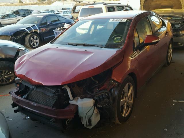 1G1RD6E44FU104592 - 2015 CHEVROLET VOLT RED photo 2