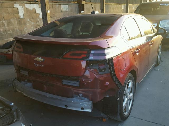 1G1RD6E44FU104592 - 2015 CHEVROLET VOLT RED photo 4