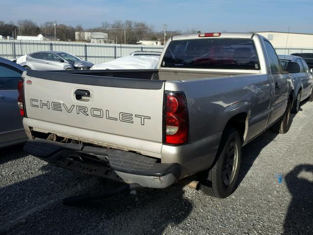 1GCEC14T75Z129797 - 2005 CHEVROLET SILVERADO TAN photo 4