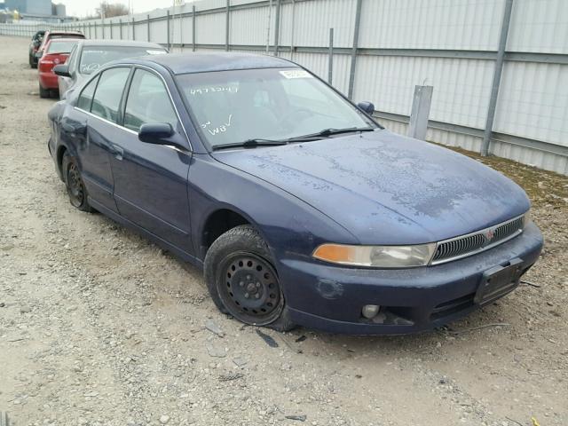 4A3AA46G91E068747 - 2001 MITSUBISHI GALANT ES BLUE photo 1