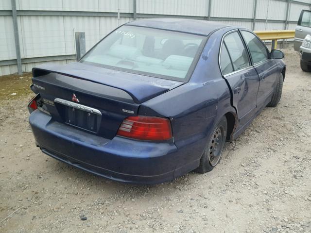 4A3AA46G91E068747 - 2001 MITSUBISHI GALANT ES BLUE photo 4